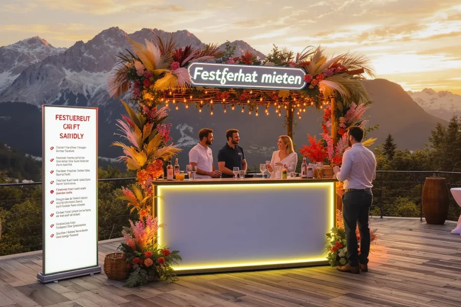 Festbedarf mieten Mobile Bars & Eventausstattung in der Schweiz