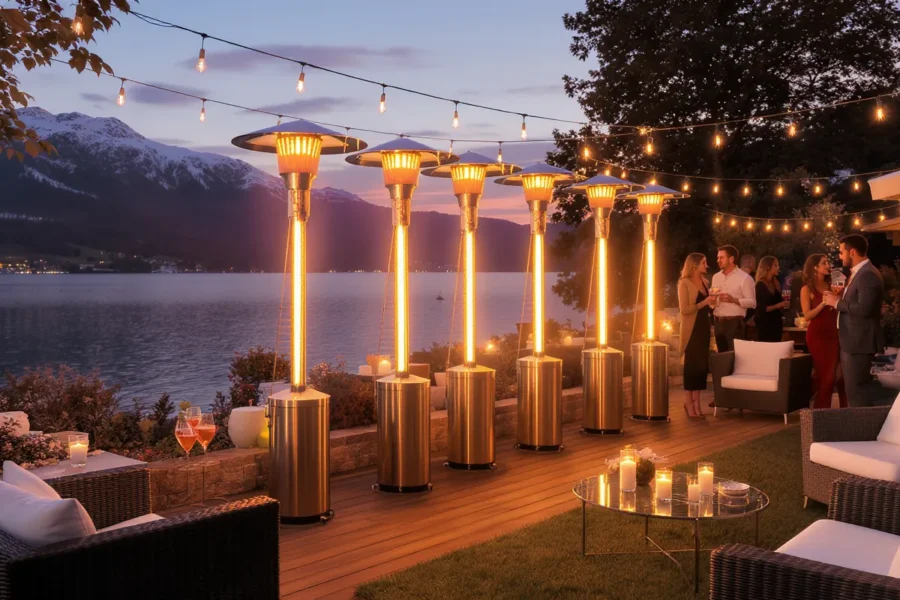 Heizpilze mieten Wärme für Outdoor Events in der Schweiz