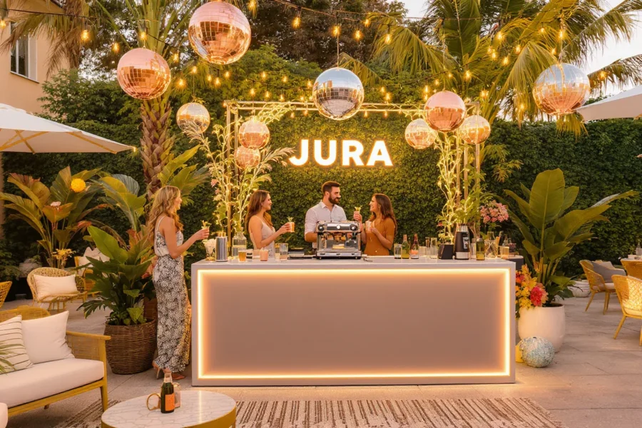 JURA Kaffeemaschine mieten Mobile Bar & Zubehör