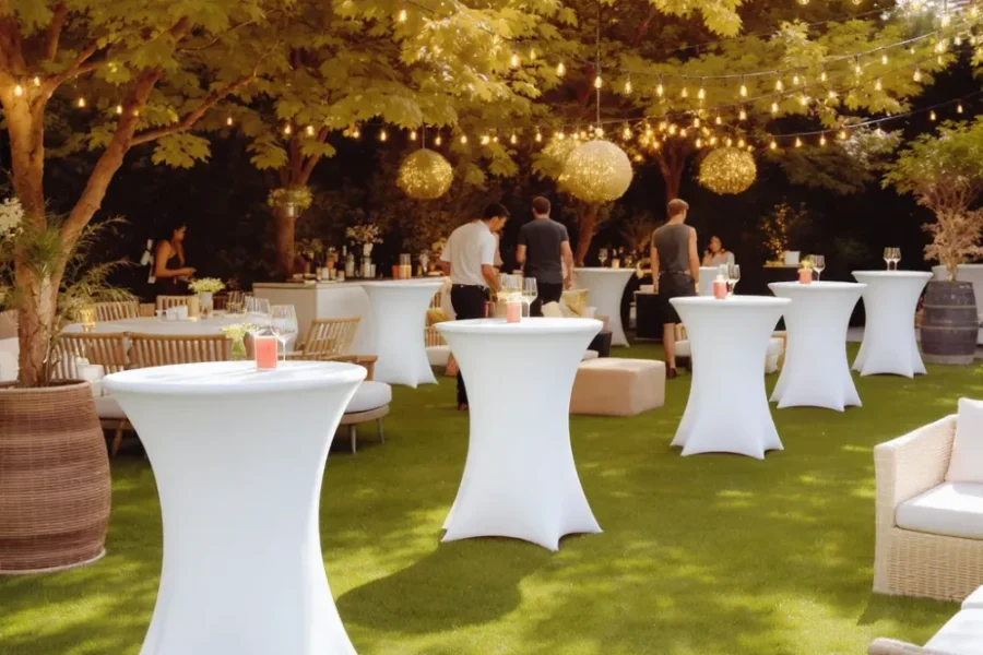 Stehtischhussen mieten mit 100 WIR