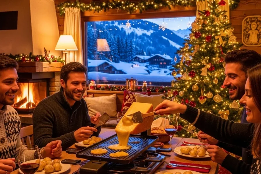 Weihnachtsfeier Raclette Ofen mieten