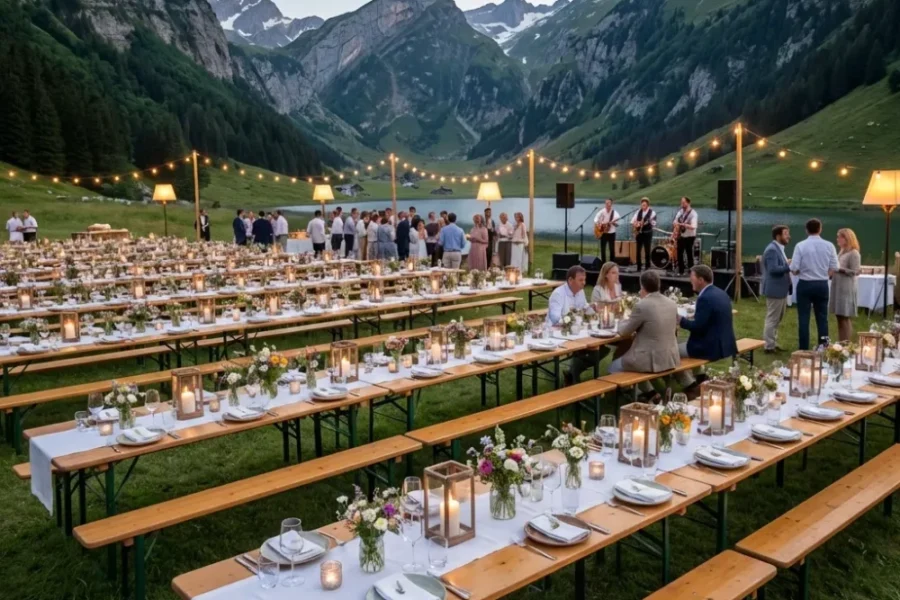 Festbankgarnituren mieten Leitfaden für Events