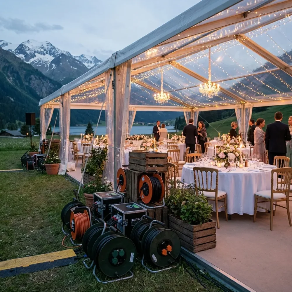 Kabelrollen Mieten Service für Events