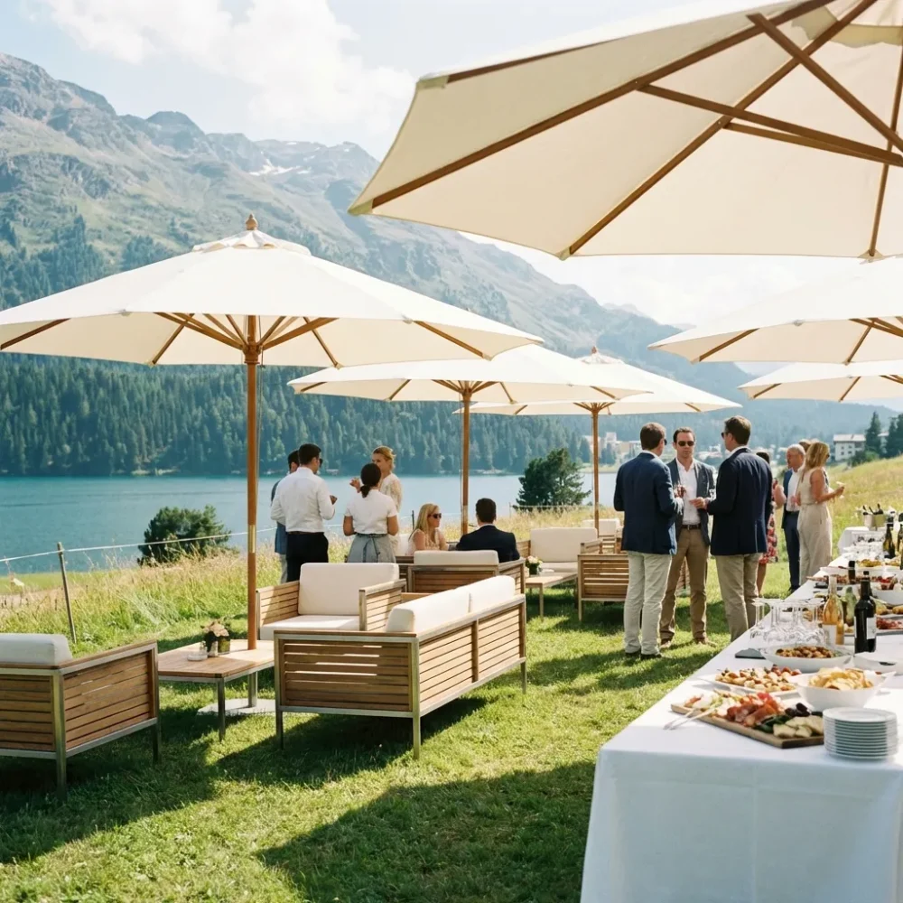 Sonnenschirme mieten Einsatz & Pflege