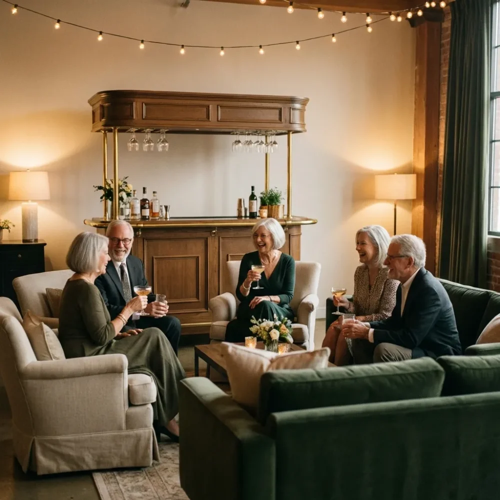 ü 60 Party planen mit M Dubach Barvermietung