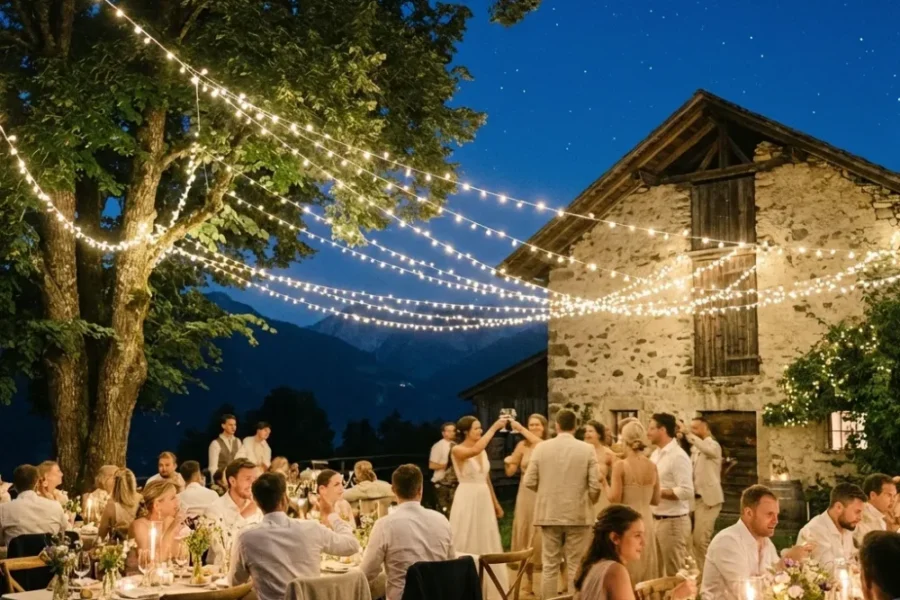 Lichterketten für Hochzeiten mieten Trends 2026 Schweiz