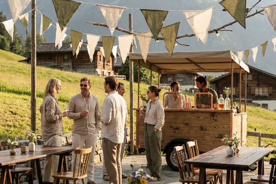 Wimpelketten mieten für Partys in der Schweiz