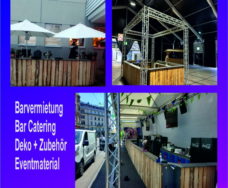 rustikale Holzbar mieten